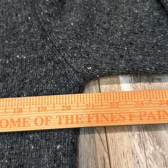 Marine Layer Men's Charcoal Wool Blend Shawl Collar Button Soft Cardigan Medium - Picture 10 of 11